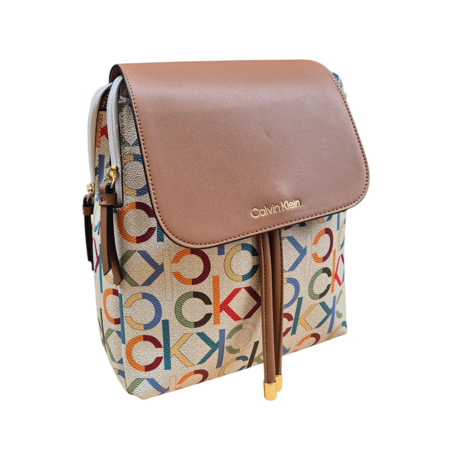 Mochila Calvin Klein multicolor monograma original