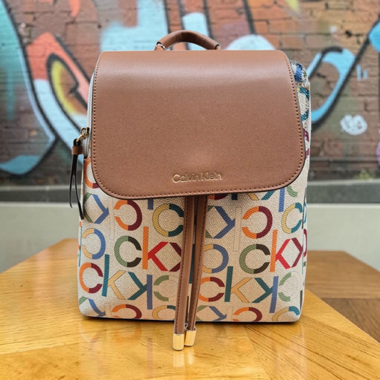 Mochila Calvin Klein multicolor monograma original