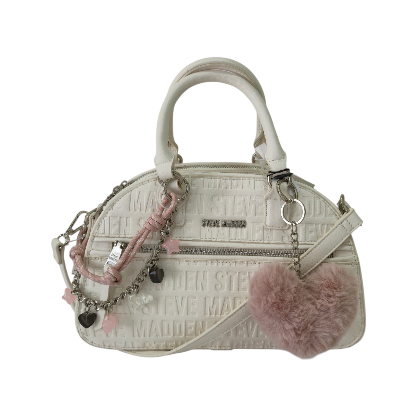 Bolsa Satchel Crossbody Color Vainilla con Correa Ajustable – Steve Madden