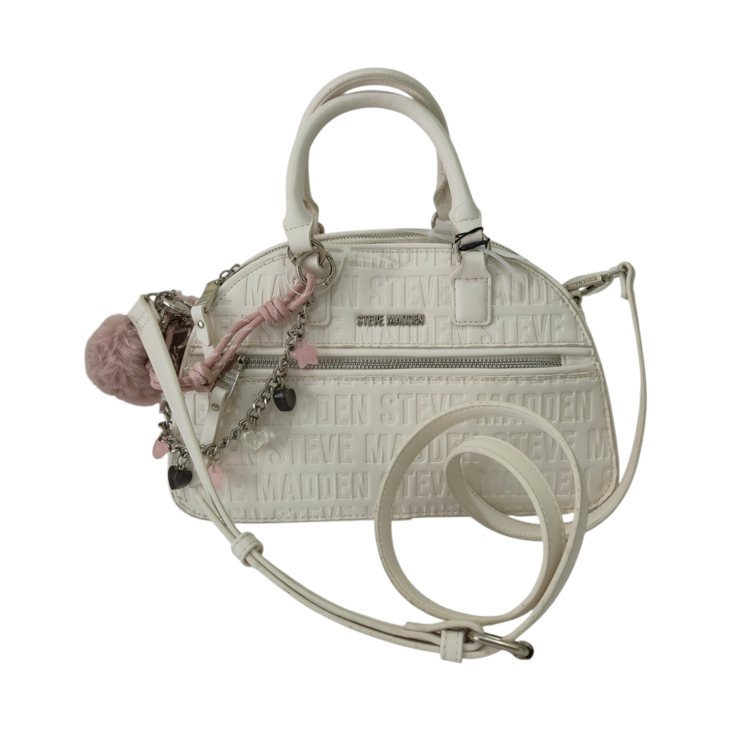 Bolsa Satchel Crossbody Color Vainilla con Correa Ajustable – Steve Madden