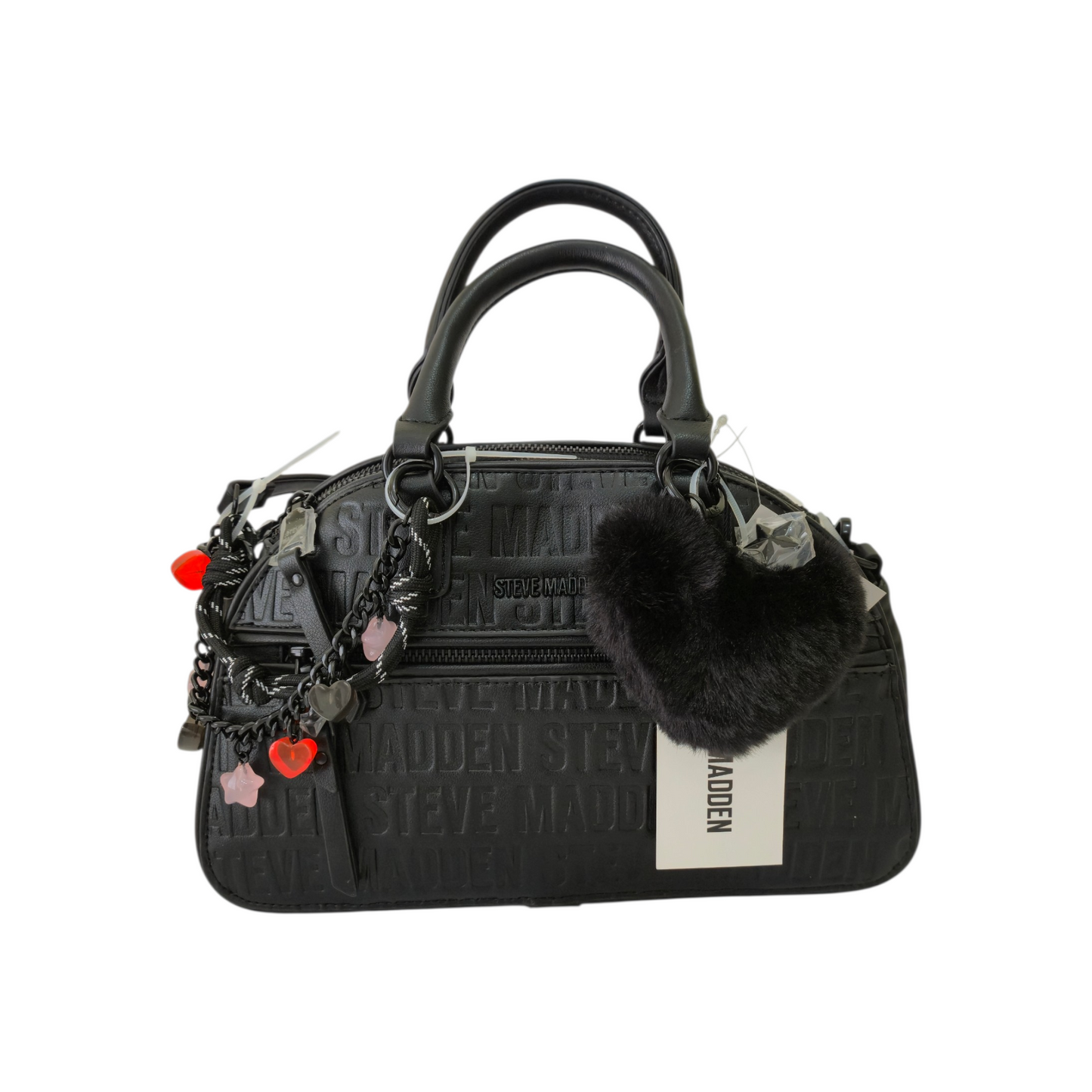 Bolsa Satchel Crossbody Color Negro con Correa Ajustable – Steve Madden