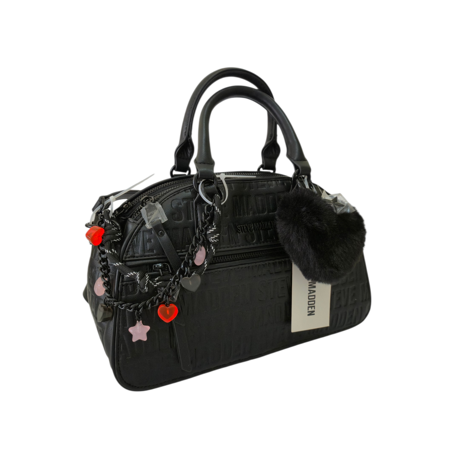 Bolsa Satchel Crossbody Color Negro con Correa Ajustable – Steve Madden