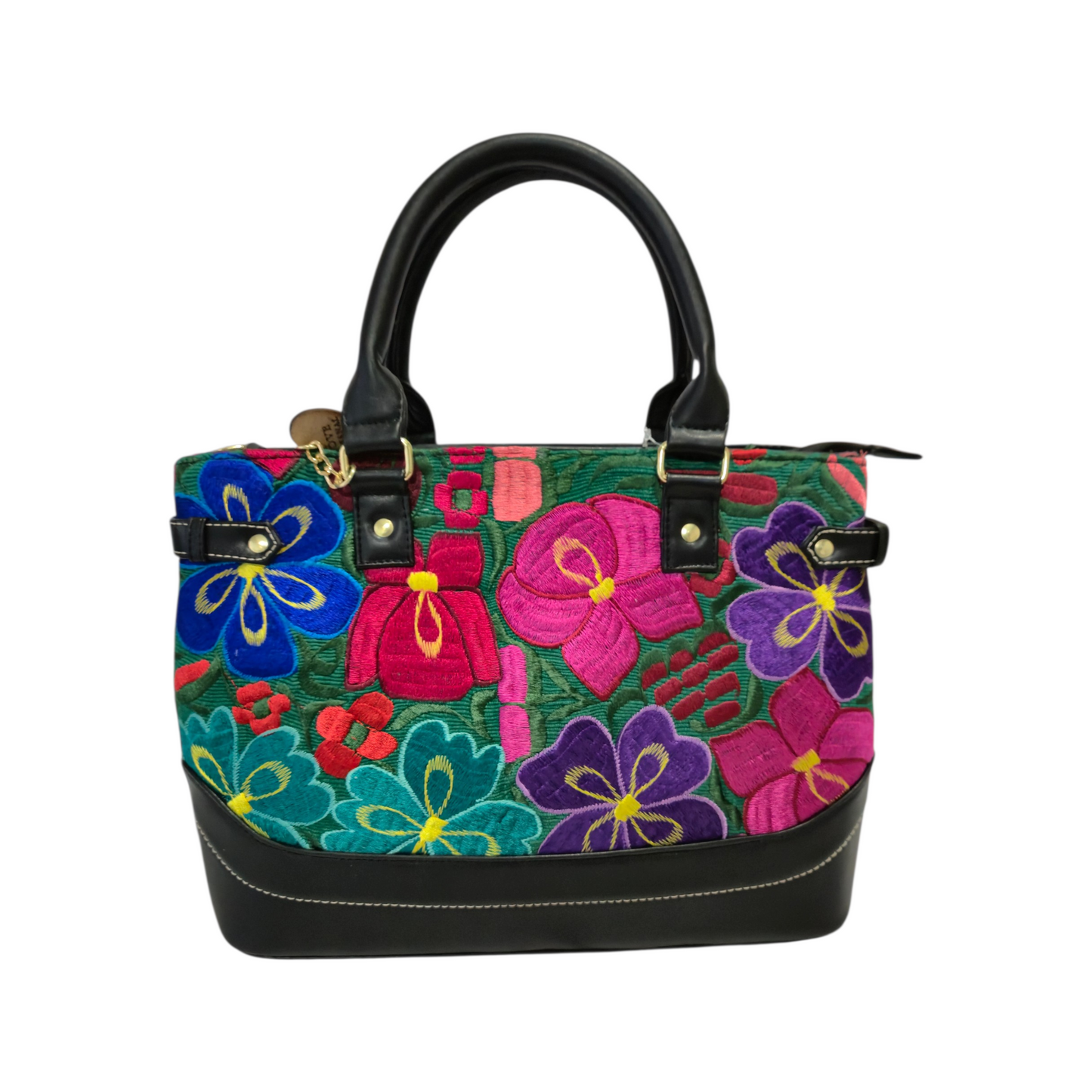 Handmade Handbag and Wallet Set with Embossed Jaguar | Elegant Design