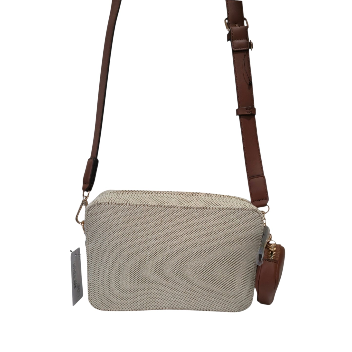 Bolsa Guess Beige Crossbody con Monedero y Correa Ajustable