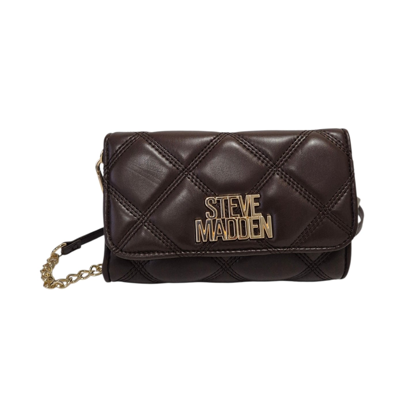 Bolsa Crossbody Steve Madden Café Chocolate Acolchada