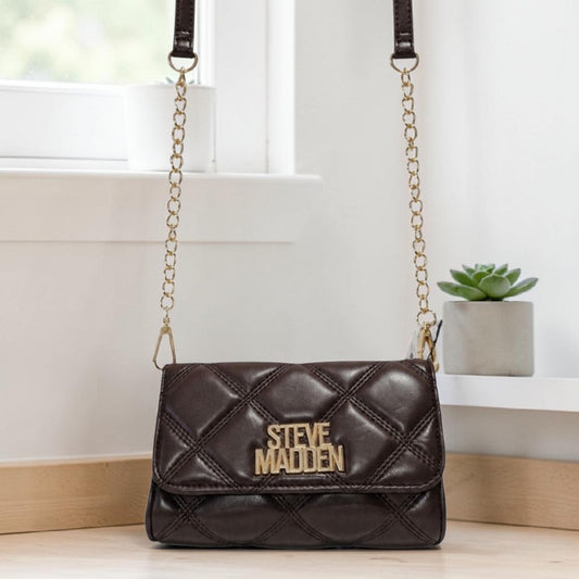 Bolsa Crossbody Steve Madden Café Chocolate Acolchada