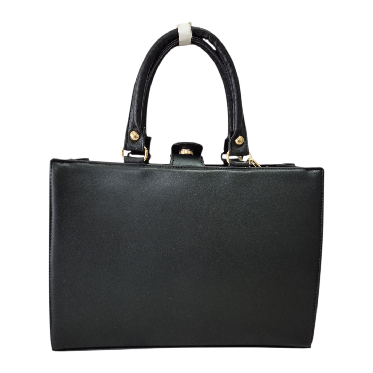 Bolsa negra artesanal de mano con diseño animado en relieve