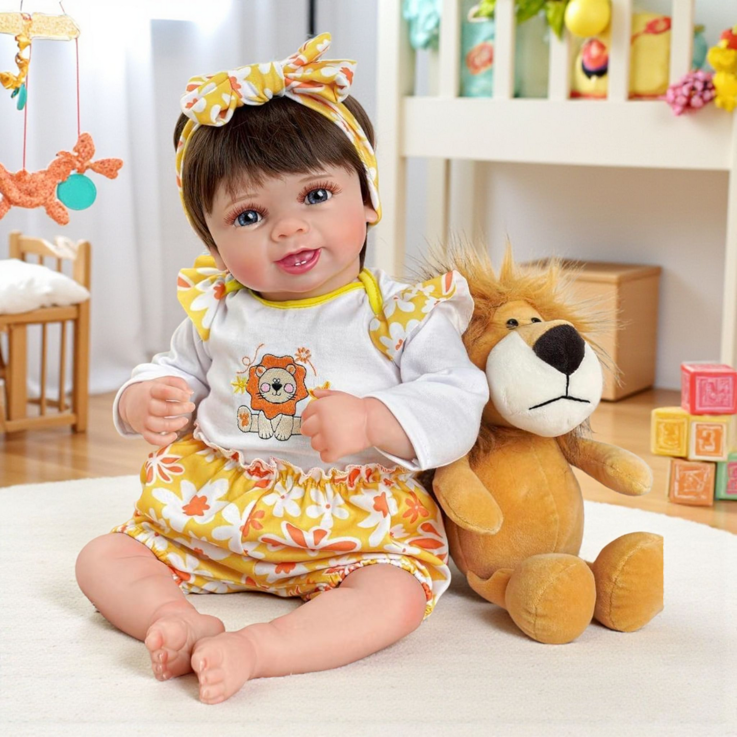 Muñeca Reborn 50cm – Bebé Realista de Vinilo Suave con Accesorios