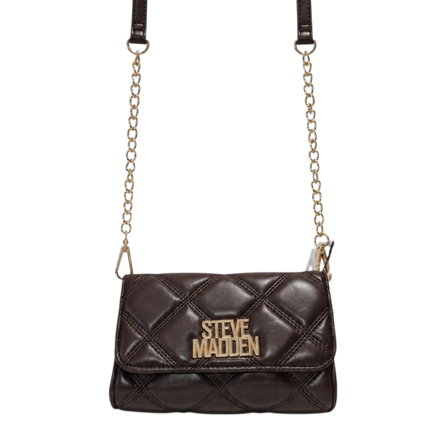 Bolsa Crossbody Steve Madden Café Chocolate Acolchada