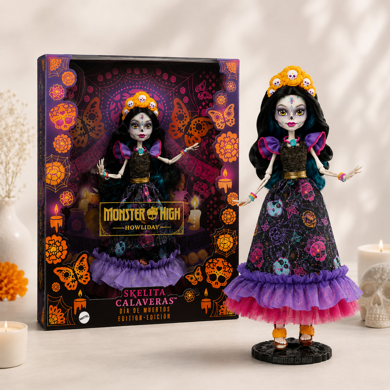 Monster High Skelita Calaveras Doll 2023 – Day of the Dead Special Edition