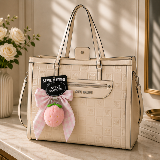 Bolsa Steve Madden Original Beige con Billetera de Regalo