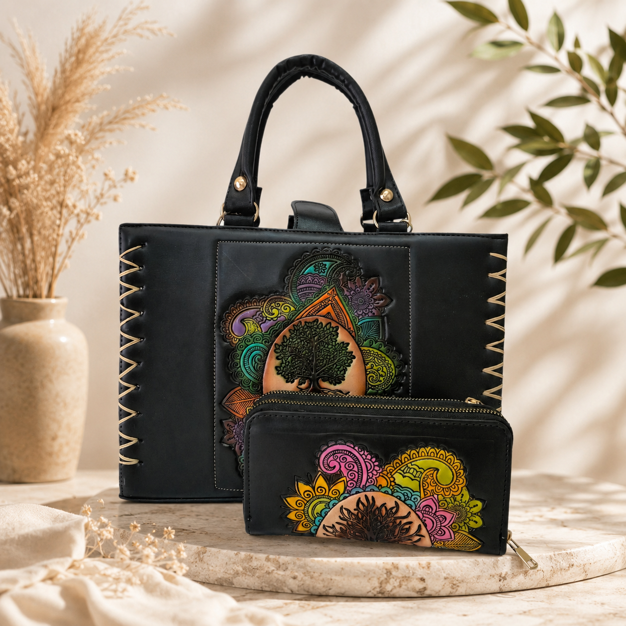 Handmade Tree of Life Bag – Elegance and natural energy